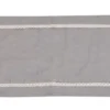 Bieżnik Rattve 140x40 cm szary z koronką