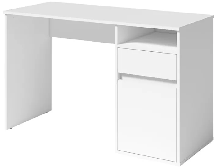 Biurko Billa z szufladą i szafką 120 cm biały