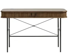 Biurko Gativel 120x60 cm lamele dąb palony