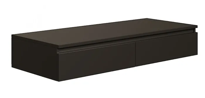 Biurko toaletka Bemmi wisząca z szufladami 120 cm czarny