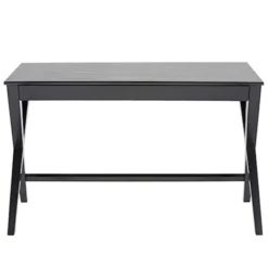 Biurko Vagan 120x60 cm czarne z szufladą