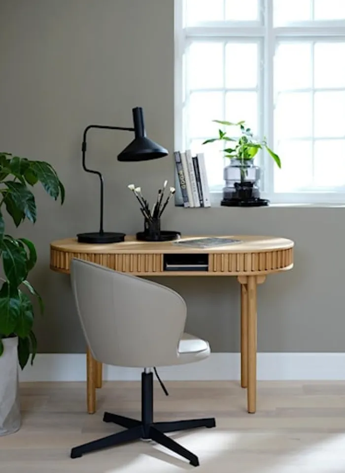 Biurko Yoffers 120x60 cm lamele dąb naturalny