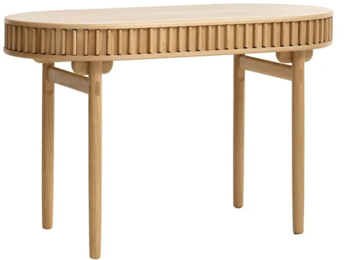 Biurko Yoffers 120x60 cm lamele dąb naturalny