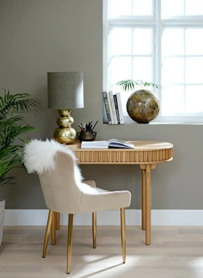 Biurko Yoffers 120x60 cm lamele dąb naturalny