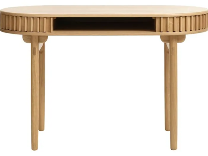 Biurko Yoffers 120x60 cm lamele dąb naturalny