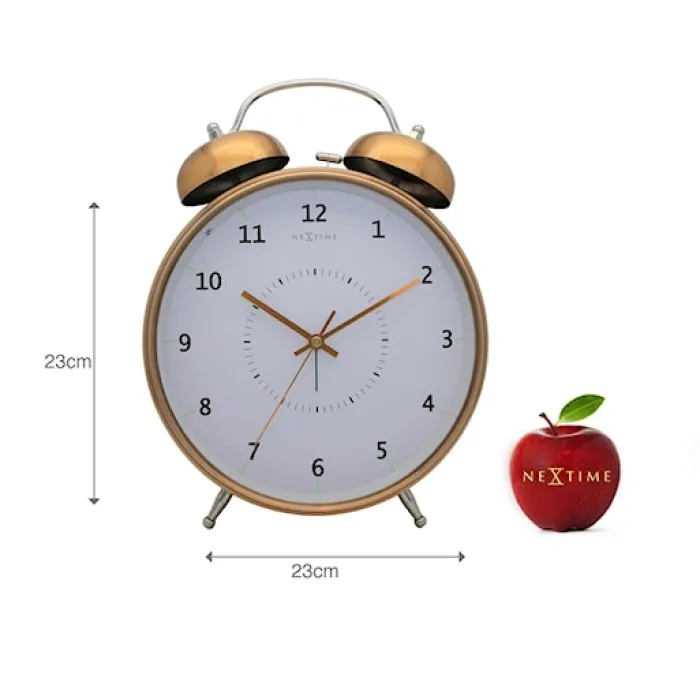 Budzik Wake Up 30x23 cm złoty