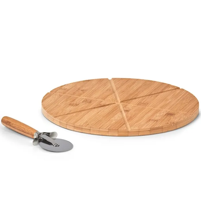 Deska i radełko do pizzy Wondle z bambusa