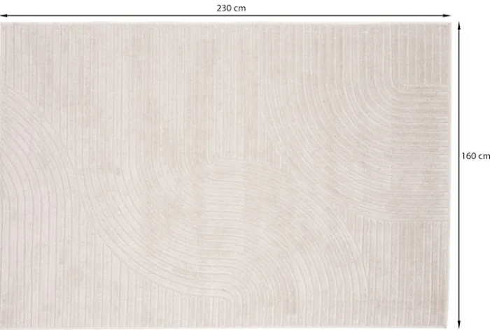 Dywan Bloccle 160x230 cm kremowy