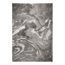 Dywan nowoczesny Marbled srebrny Prostokątny/120x170 cm