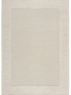 Dywan Rue Plait 120x170 cm z wełną beżowy