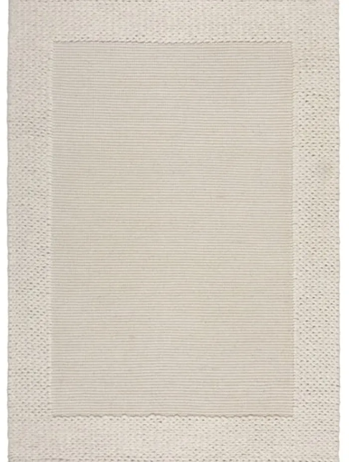 Dywan Rue Plait 120x170 cm z wełną beżowy