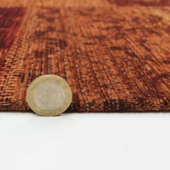 Dywan syntetyczny Patchwork Chenille terracotta Prostokątny/120x170