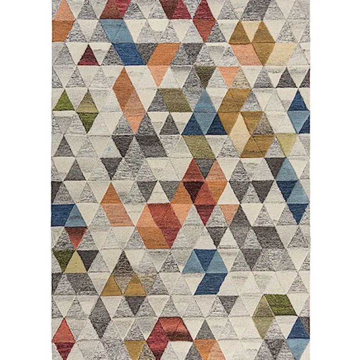 Dywan wełniany Amari stonowany/wielokolorowy Prostokątny/120x170