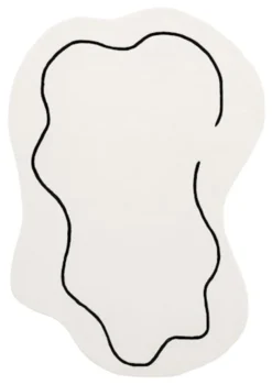 Dywan wełniany ręcznie tkany Loop kremowy 200x300 cm