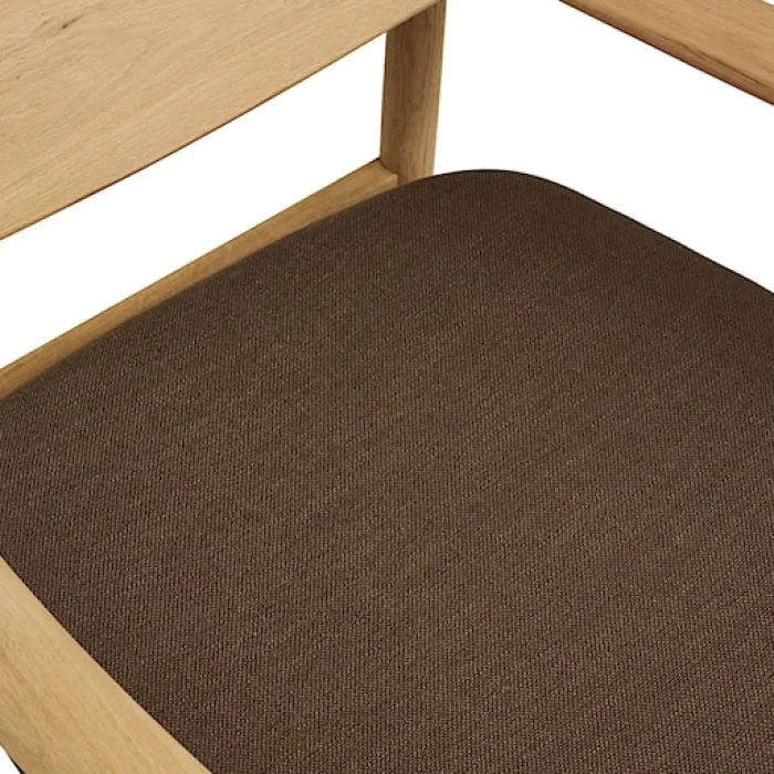 Fotel wypoczynkowy Clonds z podłokietnikami dąb naturalny/brązowy