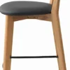 Hoker drewniany Pedrose naturalny dąb/czarny