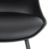 Hoker Schino podstawa 60 cm czarna ekoskóra