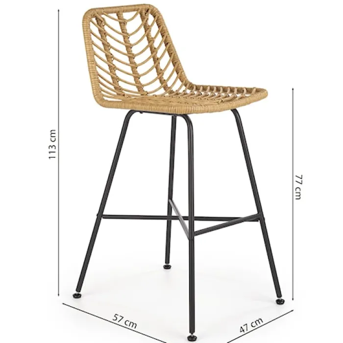 Hoker Sheqel rattan syntetyczny/naturalny