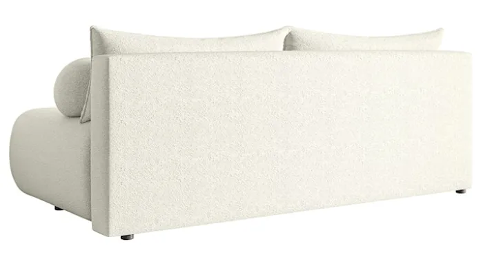 Kanapa trzyosobowa Dandelino Mini z funkcją spania kremowa boucle