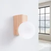 Kinkiet Bulbo naturalne drewno