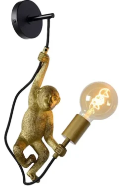 Kinkiet Chimp małpka złoty