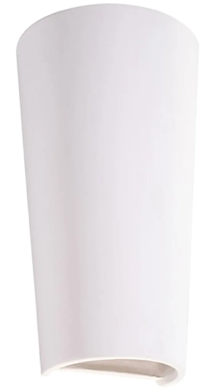 Kinkiet ścienny z ceramiki Siegg 29x16,5 cm biały