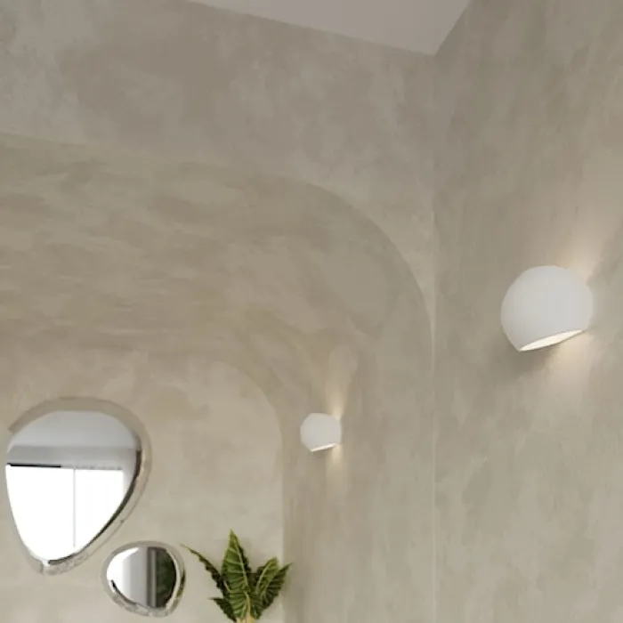 Kinkiet Debesis ceramiczny biały