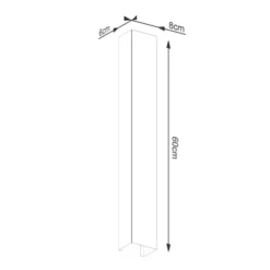 Kinkiet Freya 60 cm biały