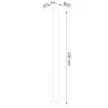 Kinkiet Freya 120 cm biały