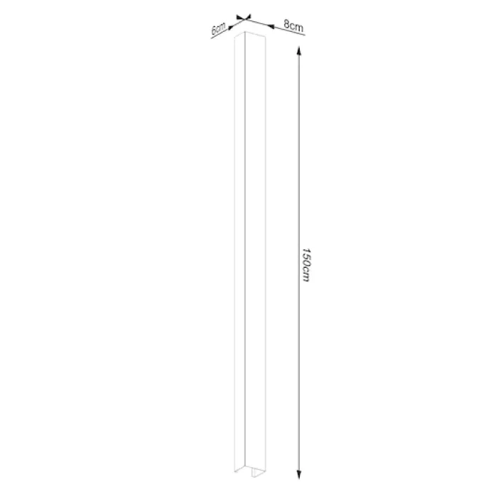 Kinkiet Freya 150 cm biały