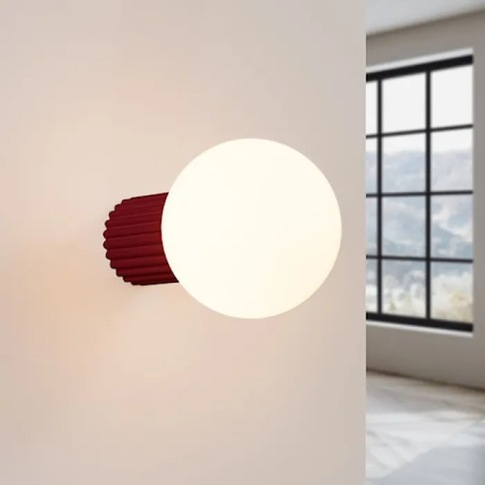 Kinkiet Halo burgund IP44