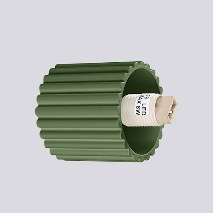 Kinkiet Halo zielony oliwkowy IP44