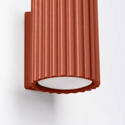 Kinkiet Karbon 10 cm ochra czerwona