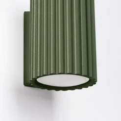Kinkiet Karbon 10 cm zielony oliwkowy