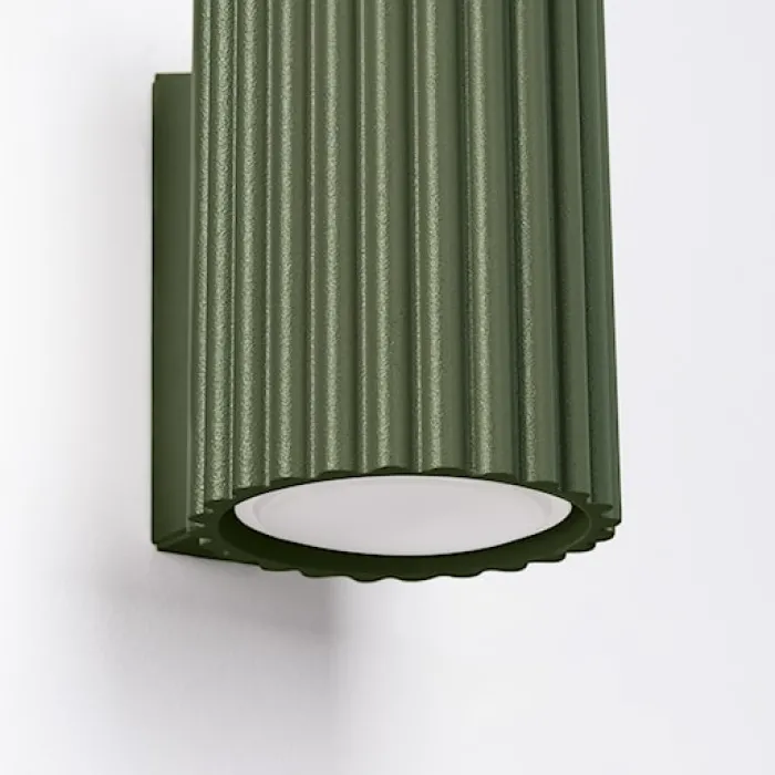 Kinkiet Karbon 10 cm zielony oliwkowy