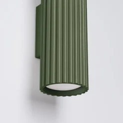 Kinkiet Karbon 20 cm zielony oliwkowy