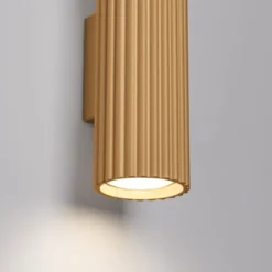 Kinkiet Karbon 20 cm złoty