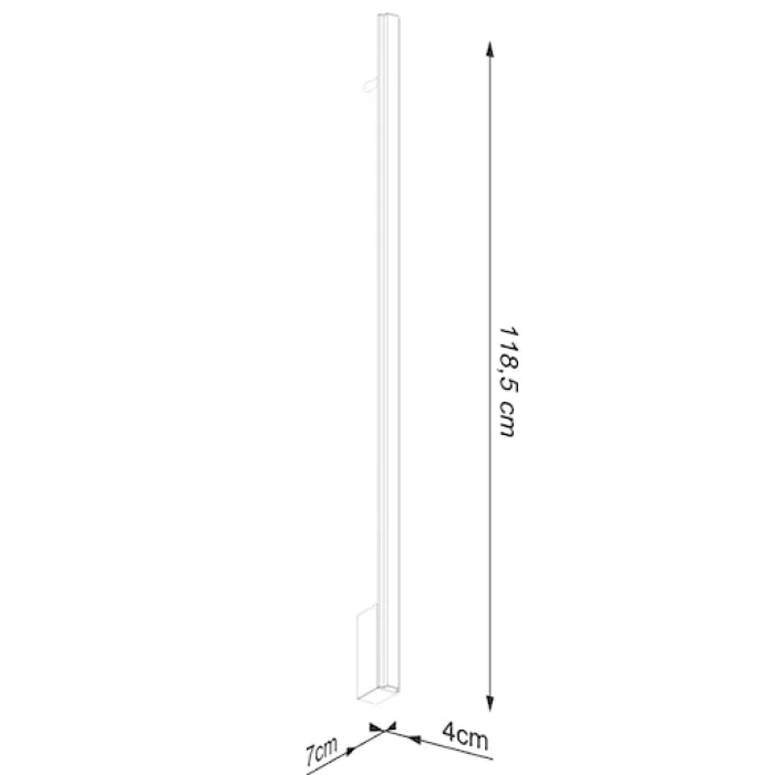 Kinkiet Lagom LED 120 cm biały 3000K