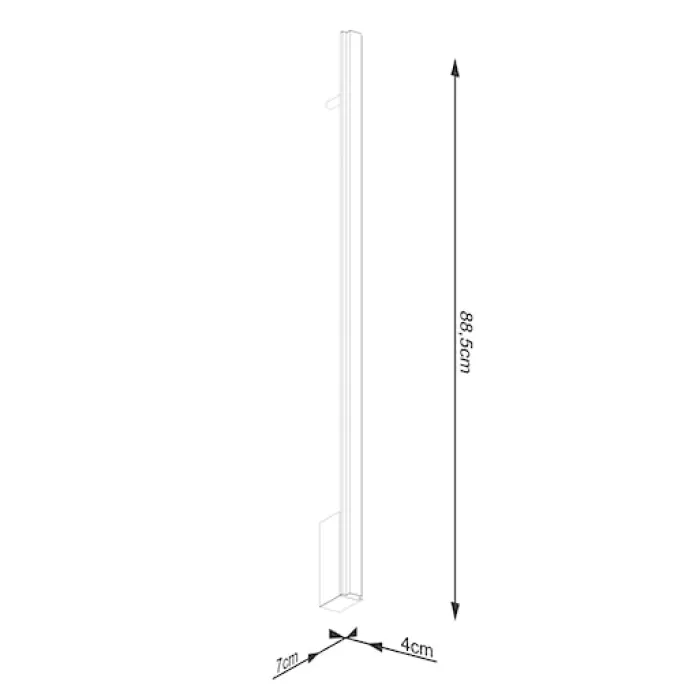 Kinkiet Lagom LED 90 cm złoty 4000K