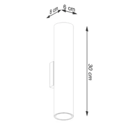 Kinkiet Lagos 2 złoty połysk