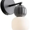 Kinkiet LED Modern x1 ciemny szary