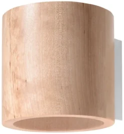 Kinkiet Obett 12x12 cm naturalne drewno