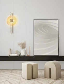 Kinkiet Ollique LED 60 cm złoty
