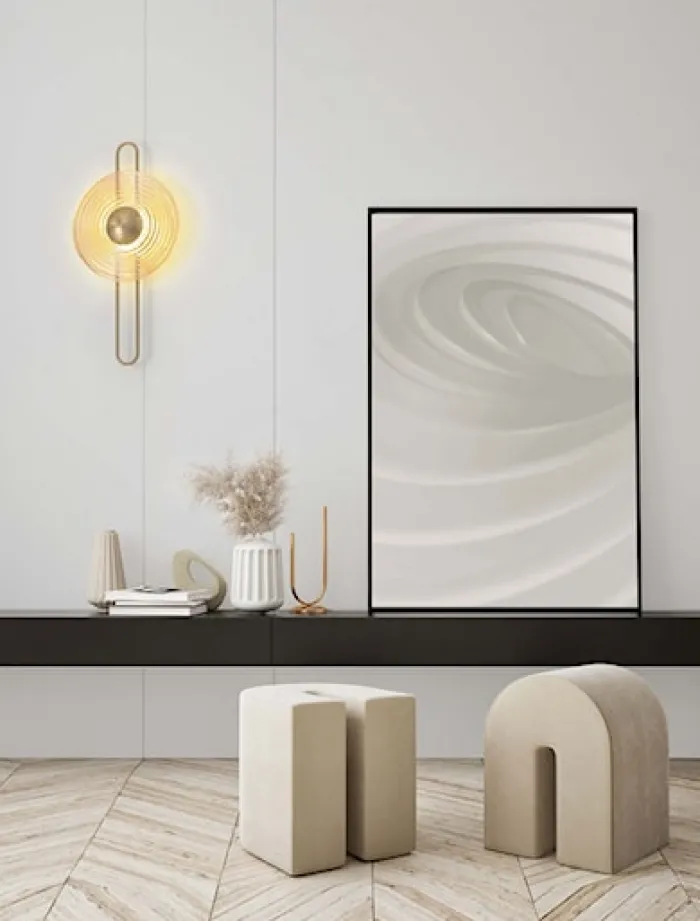 Kinkiet Ollique LED 60 cm złoty