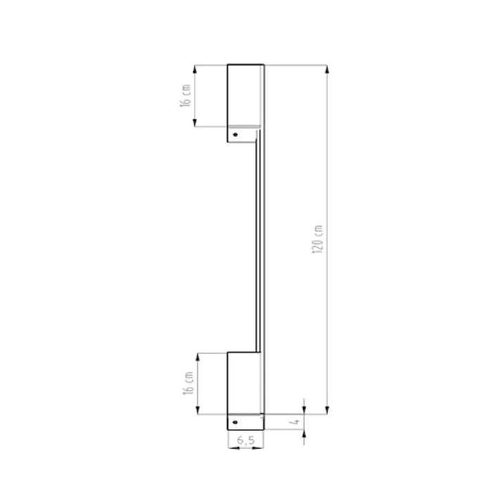 Kinkiet Sappo LED 120 cm ochra czerwona 4000K