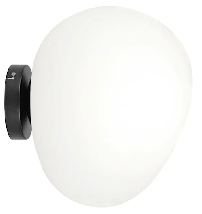 Kinkiet Stones średnica 20 cm biały klosz