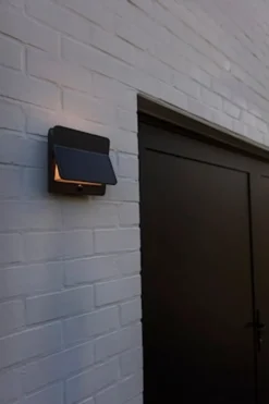 Kinkiet zewnętrzny Aleta LED solarny szary