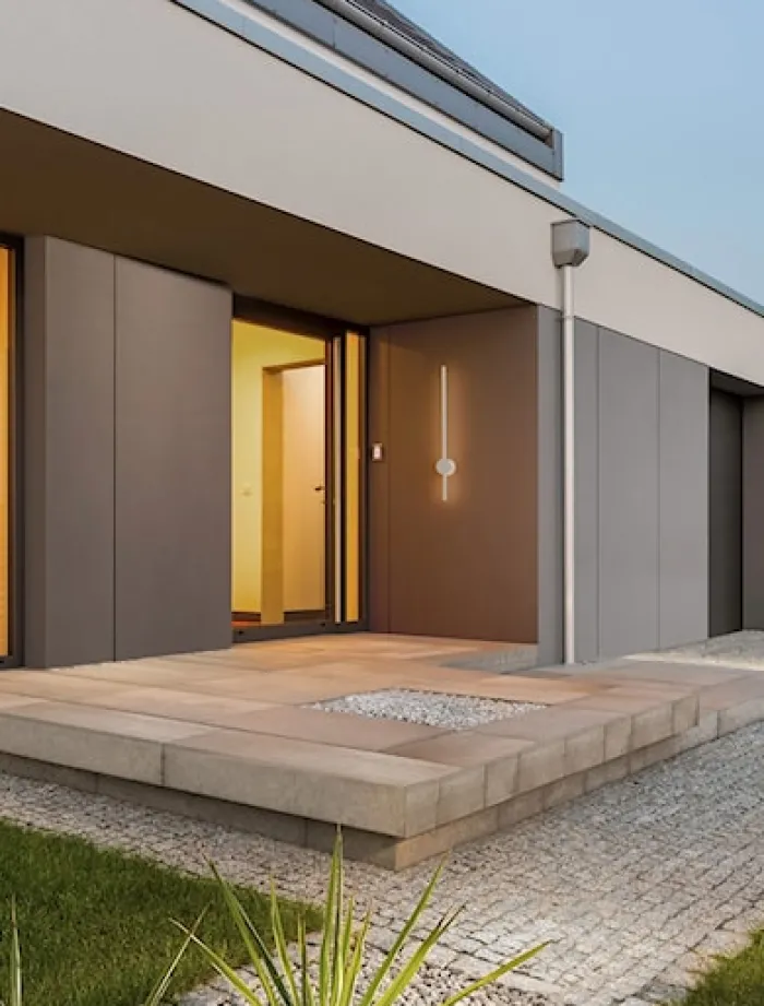 Kinkiet zewnętrzny Ovejs LED 65 cm biały