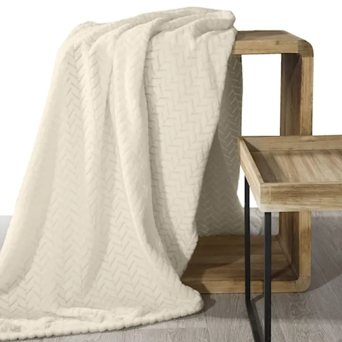 Koc Cindy 200x220 cm beżowy