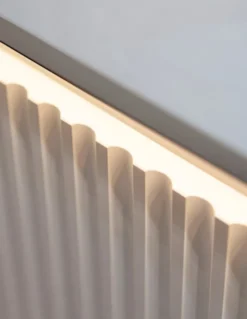 Komoda czterodrzwiowa Trend wysoka 98 cm z LED Biała